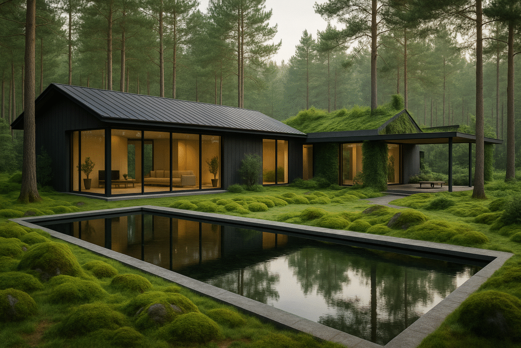 Zen-Inspired Woodland Farmhouse