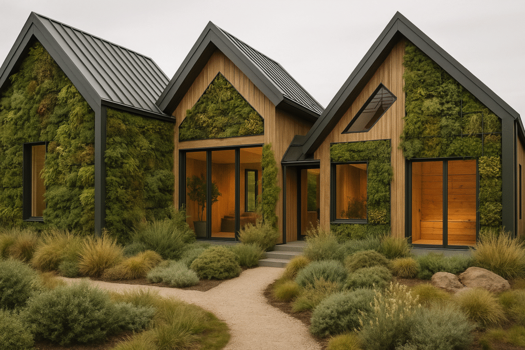Triple-Gabled Eco Farmhouse