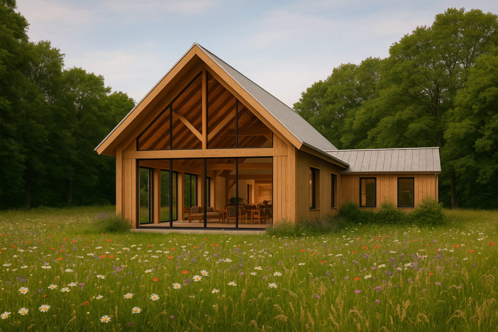 Open-Gable Timber Farmhouse