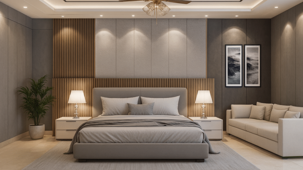 Modern Bed Design with Cozy Elegance