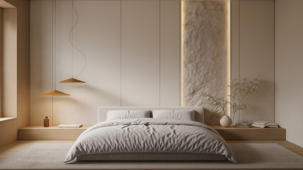Modern Bed Design with Minimal Serenity