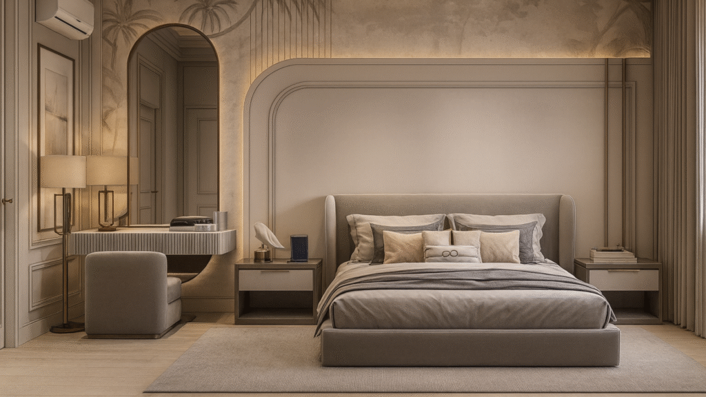 Modern Bed Design with Soft Elegance