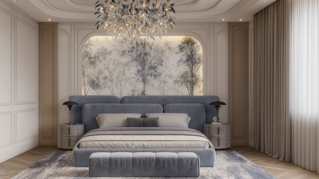 Modern Bed Design with Artistic Flair