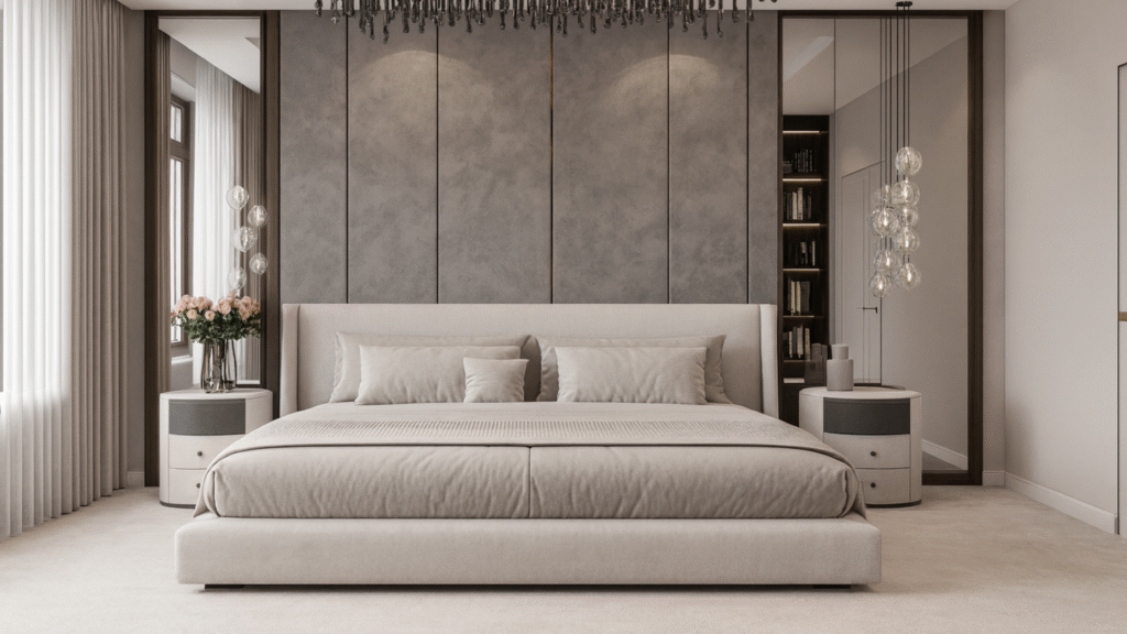 Modern Bed Design with Sleek Balance